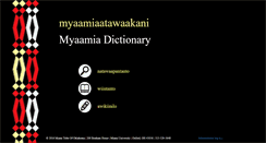 Desktop Screenshot of myaamiadictionary.org